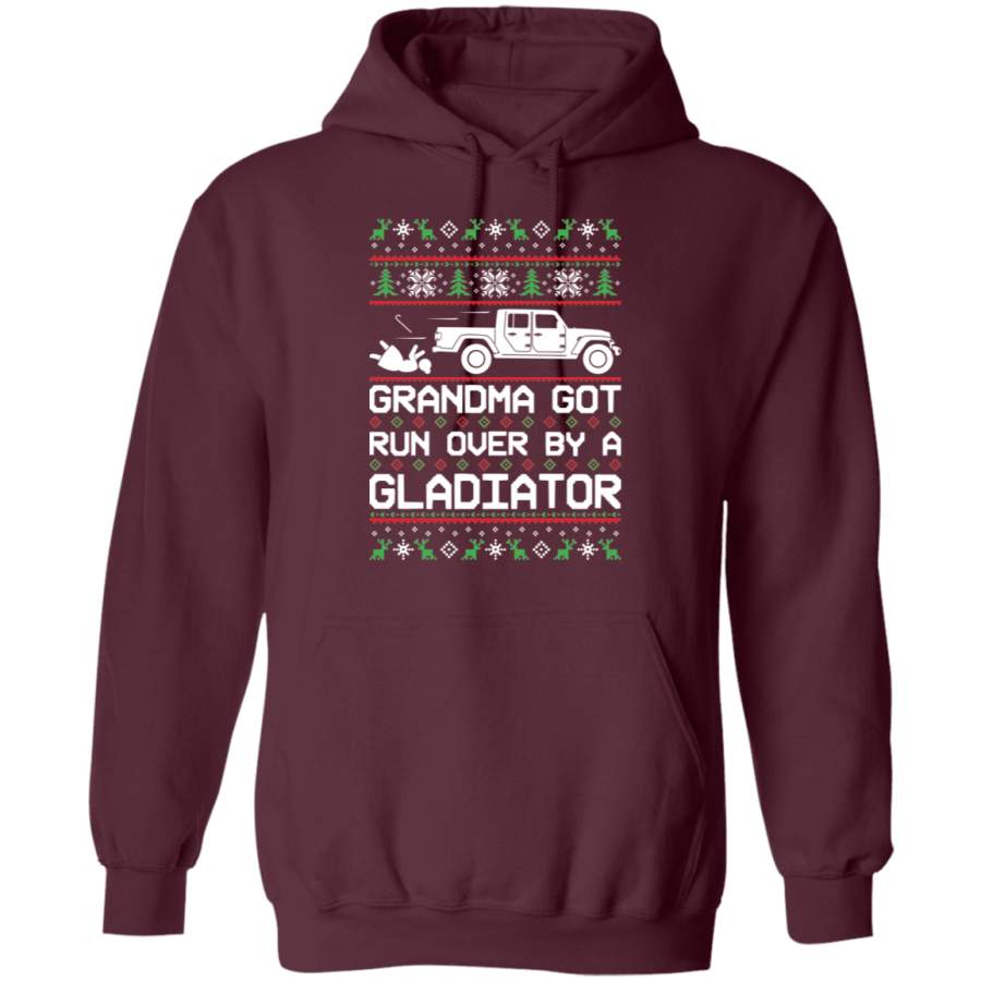 jeep-gladiator-ugly-christmas-grandma-got-run-over-pullover-hoodie