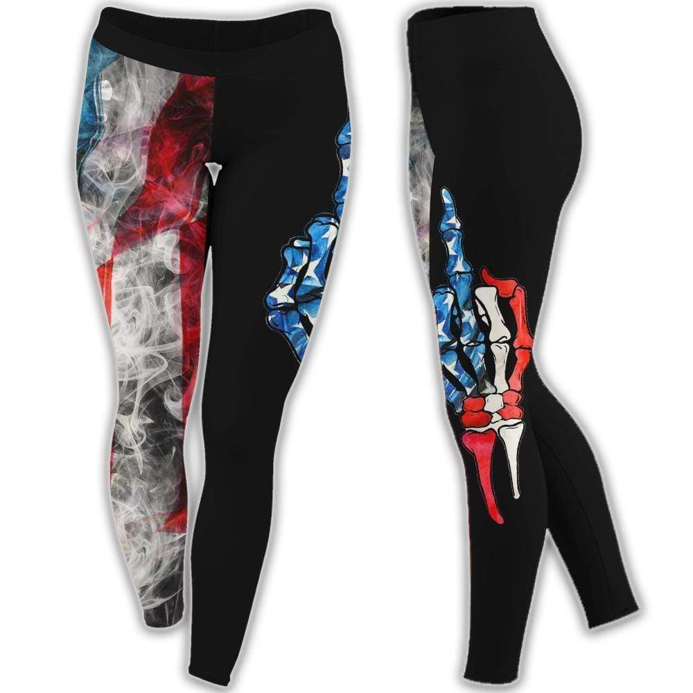 Skull Jeep Red White American Flag Hoodie Or Cross Tank Top Or Legging 3D #Kv