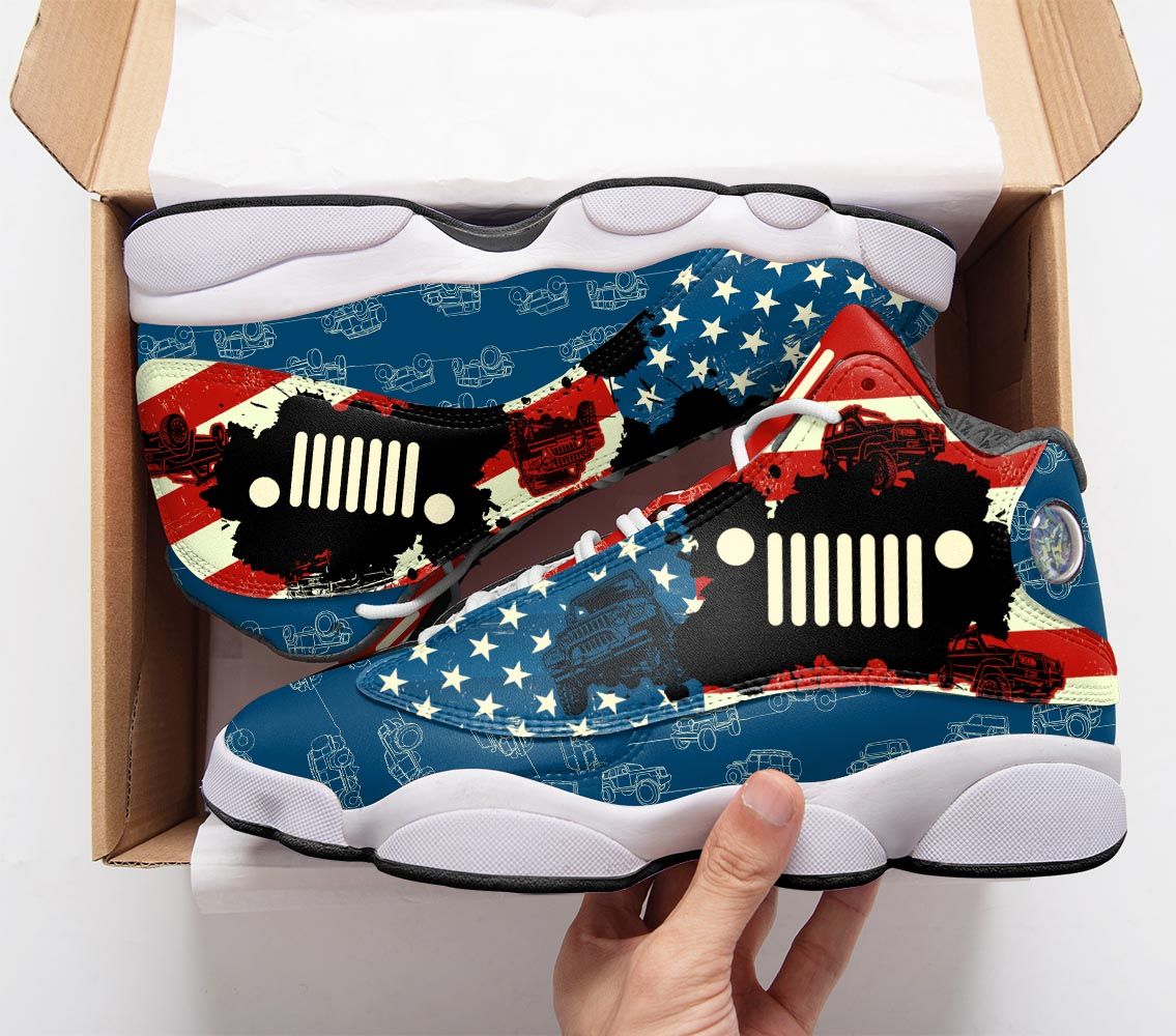 america-flag-jeep-air-jordan-13-sneakers