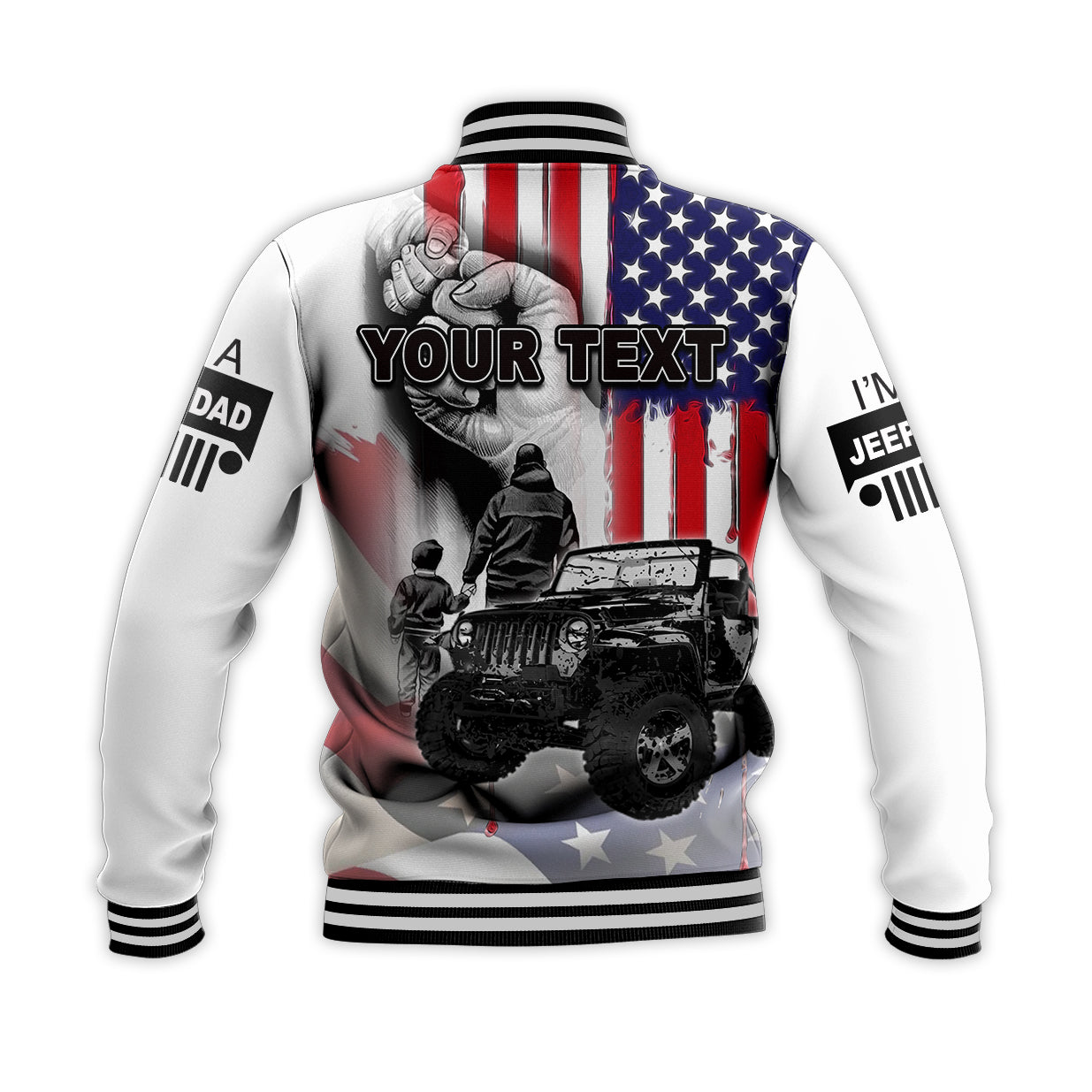 custom-personalised-father-day-baseball-jacket-jeep-dad-no2-white-style