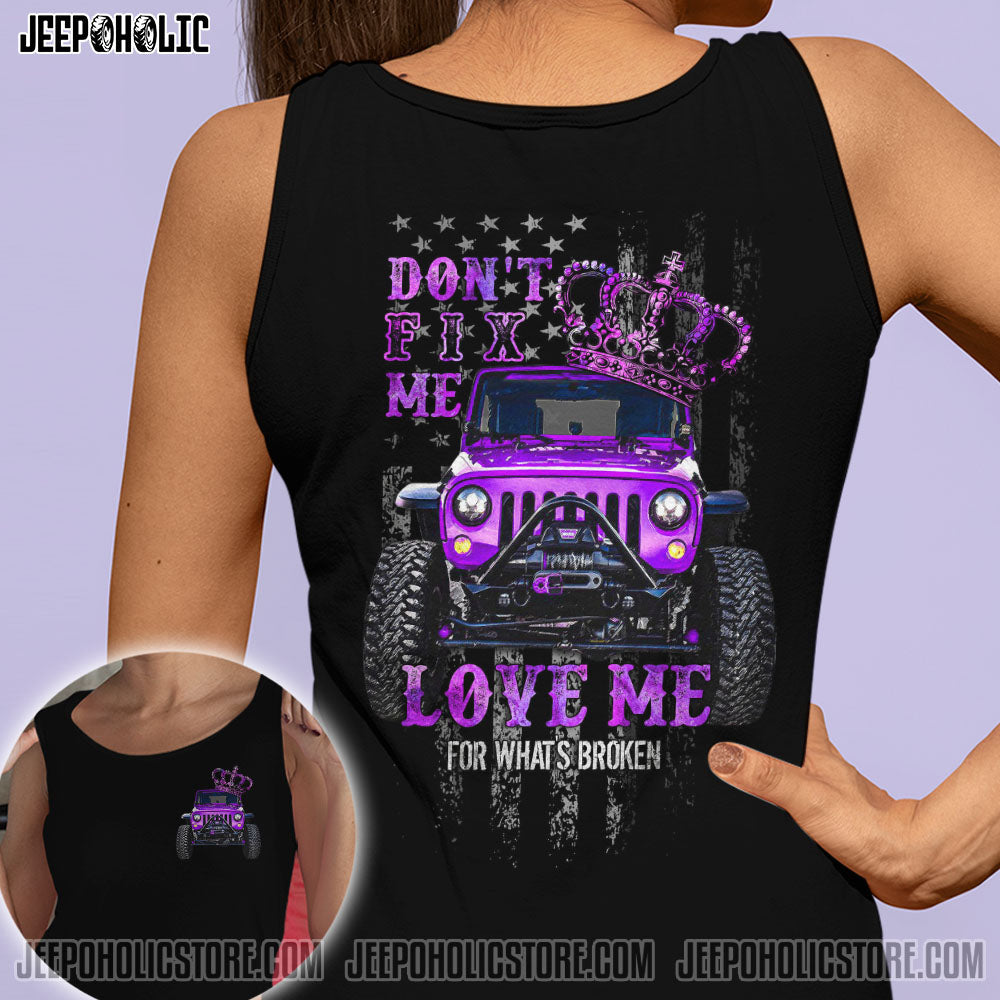 Jeep Couple Don't Fix Me All Over Print