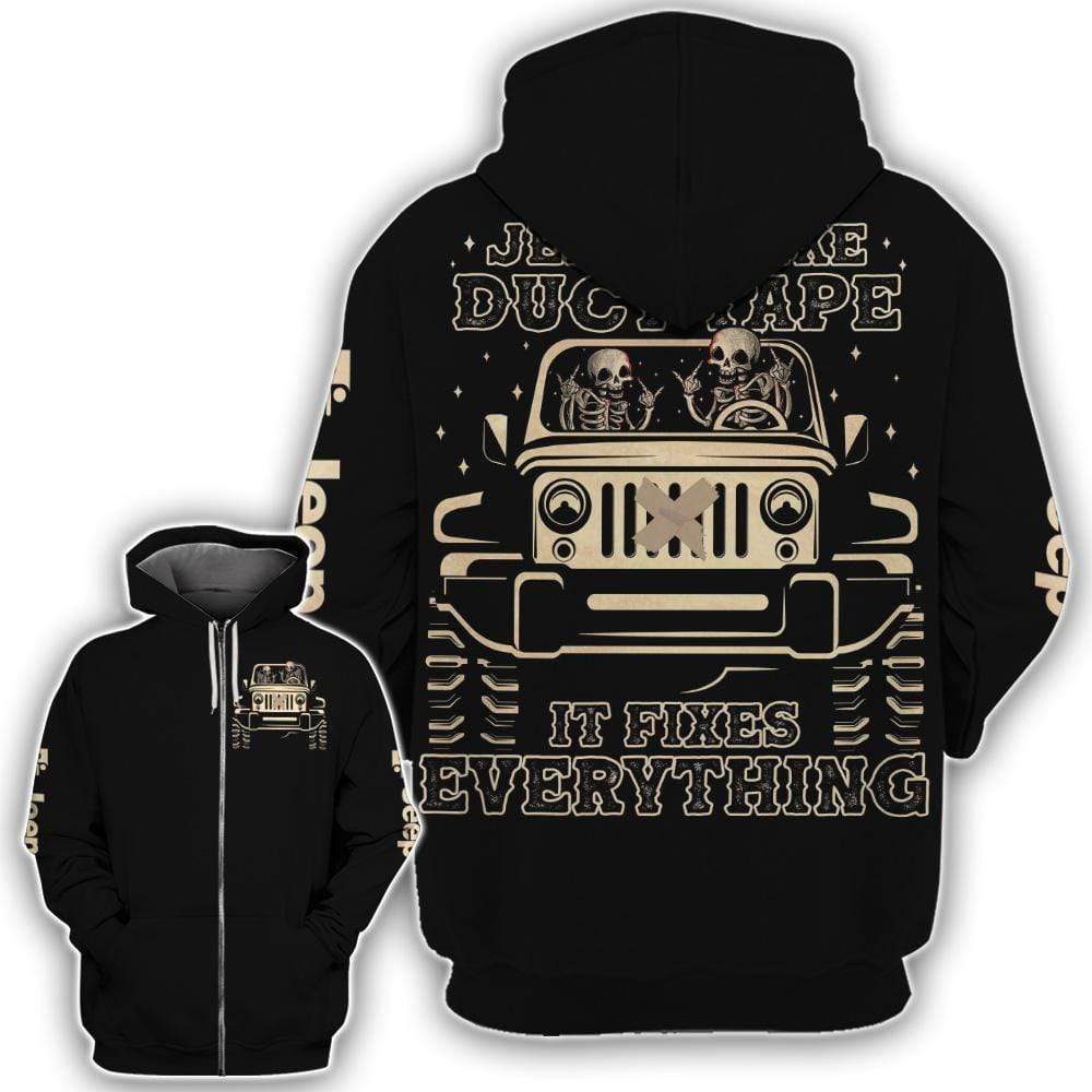 jeep-is-like-duct-tape-skull-hoodie-cross-tank-top-legging-3d