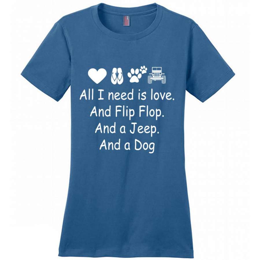 all-i-need-is-love-and-flip-flops-and-a-jeep-and-a-dog-district-made-women-shirt