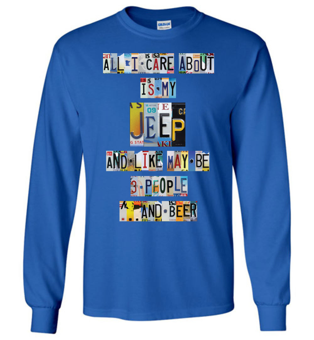 all-i-care-about-jeep-license-plate-t-shirt