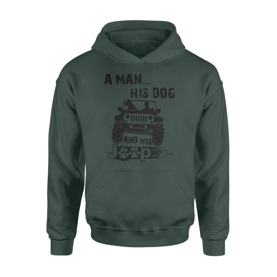 a-man-his-dog-and-his-jeep-standard-hoodie-awesome-jeep-mens-shirt