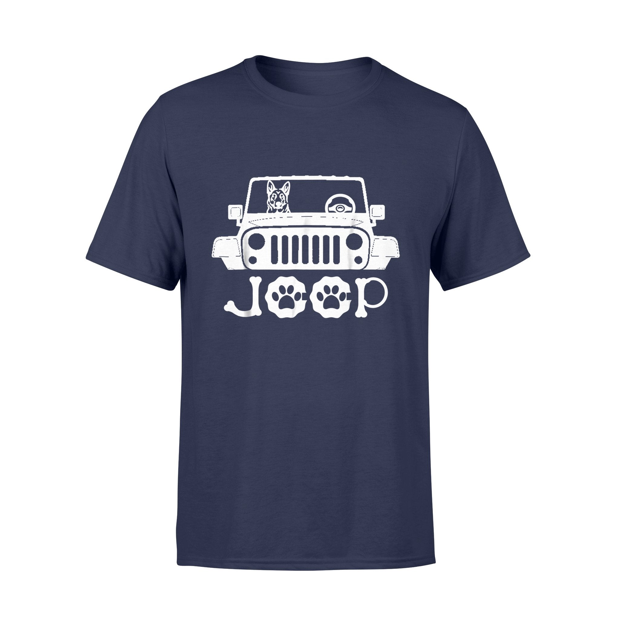 animals-gift-idea-german-sheperd-ridding-on-jeep-gift-for-guy-t-shirt-standard-t-shirt