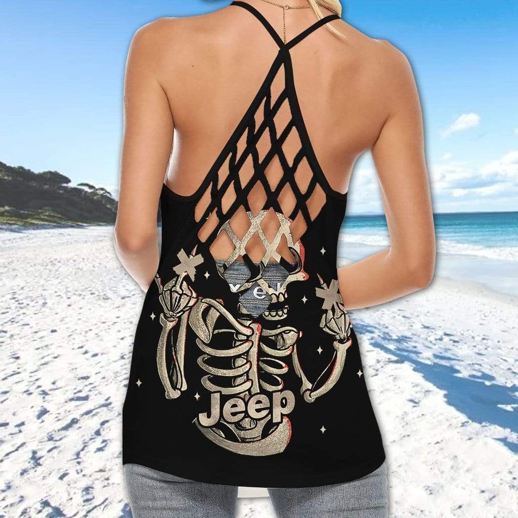 jeep-is-like-duct-tape-skull-hoodie-cross-tank-top-legging-3d