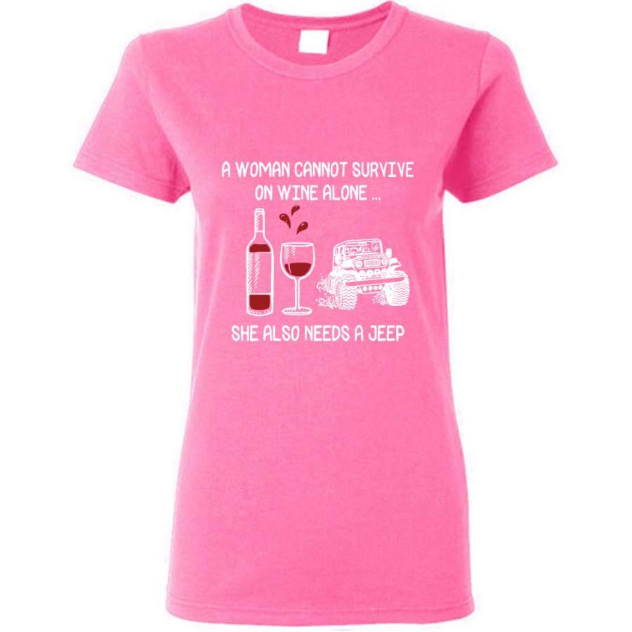 a-woman-cannot-survive-on-wine-alone-she-also-needs-a-jeep-gildan-women-shirt