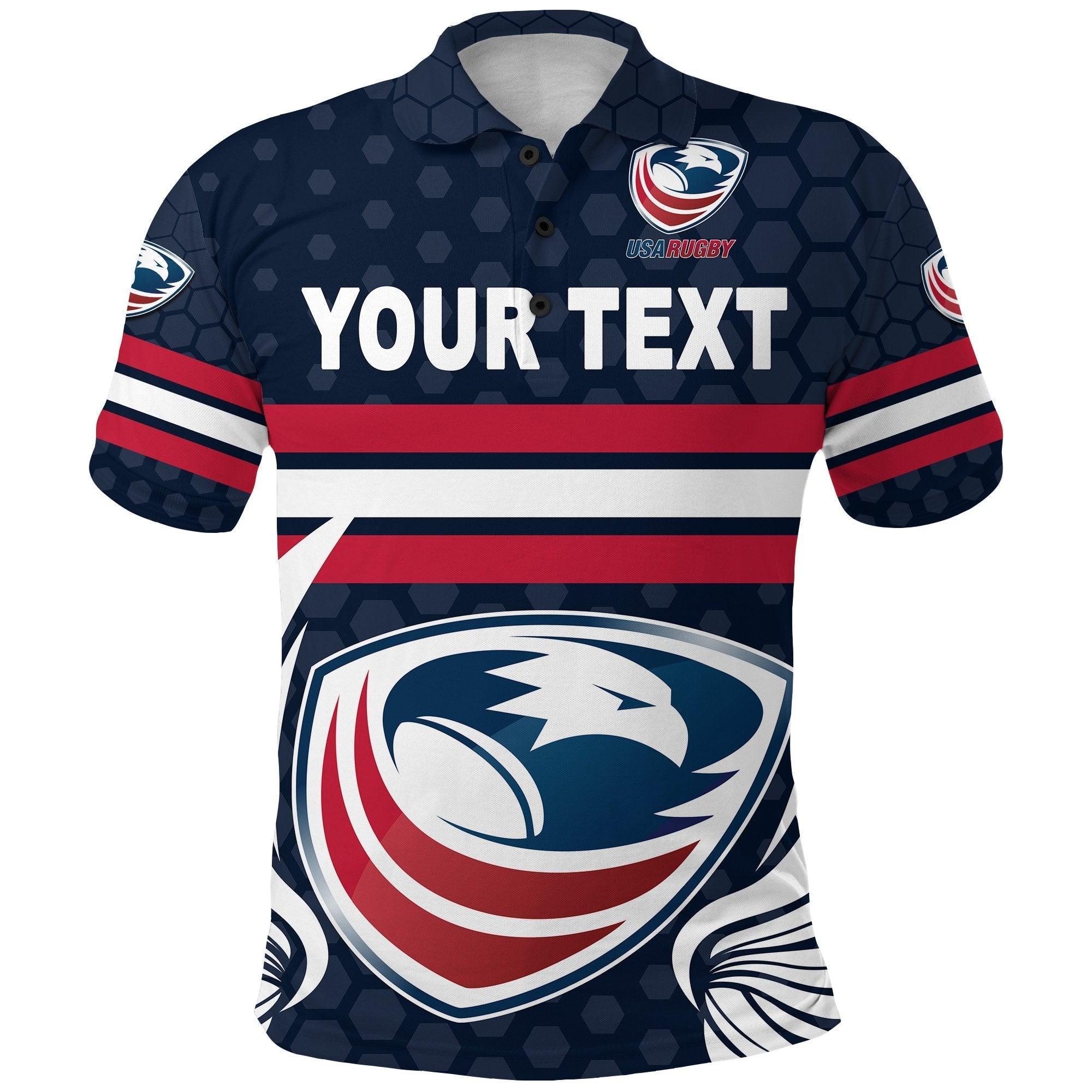 custom-personalised-usa-rugby-polo-shirt-eagles-simple-style-full-navy