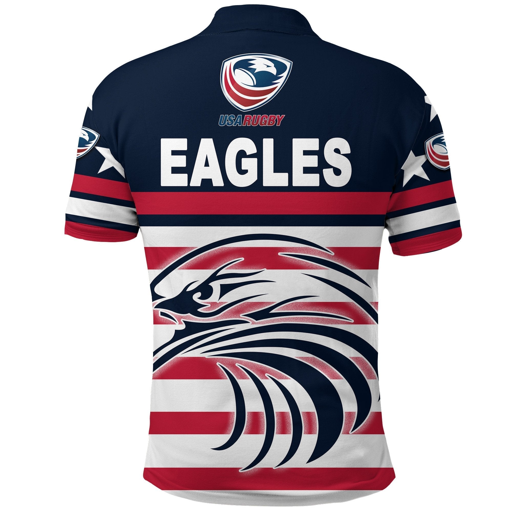 custom-personalised-usa-rugby-polo-shirt-eagles-simple-style-navy