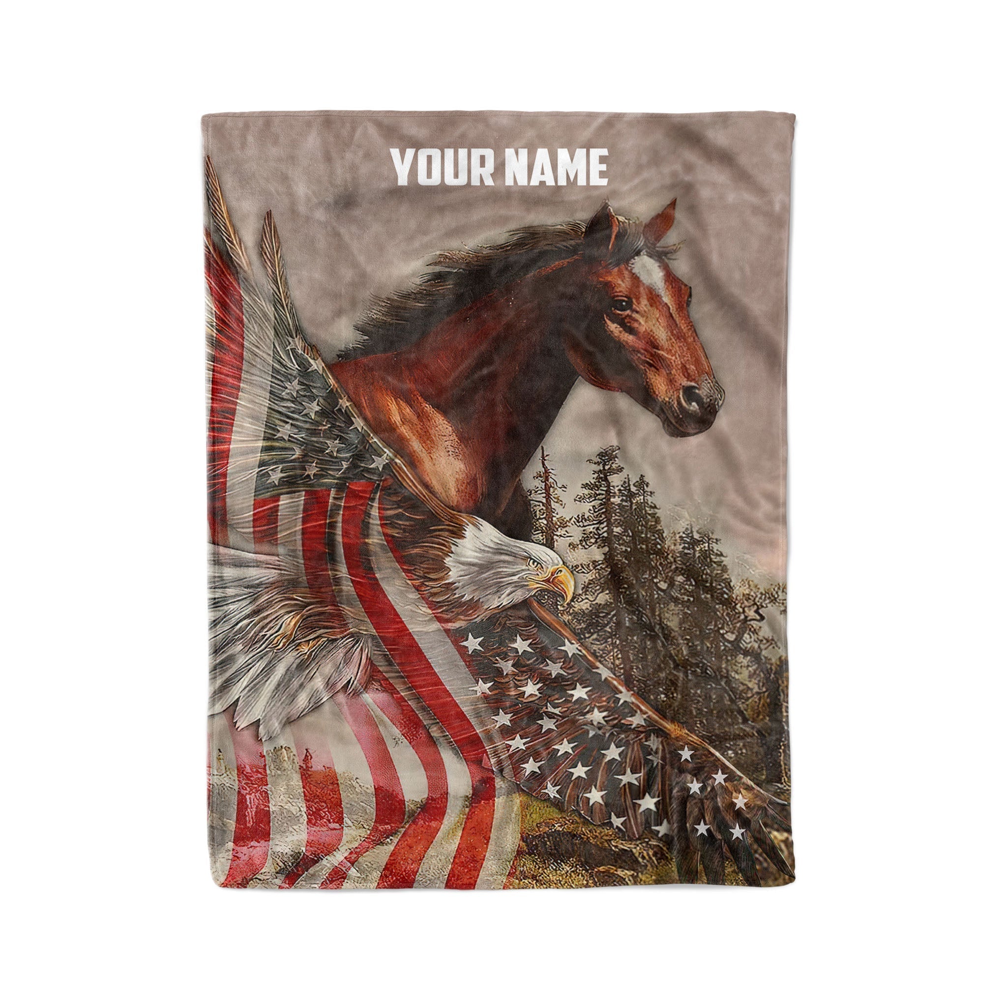 american-flag-eagle-horse-blanket-custom-name-patriotic-soft-throw-fishing-blanket