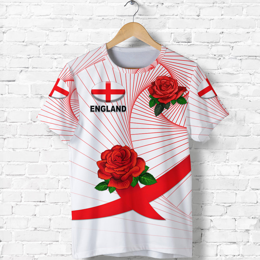 custom-personalised-england-rugby-t-shirt-rose-simple-style-white