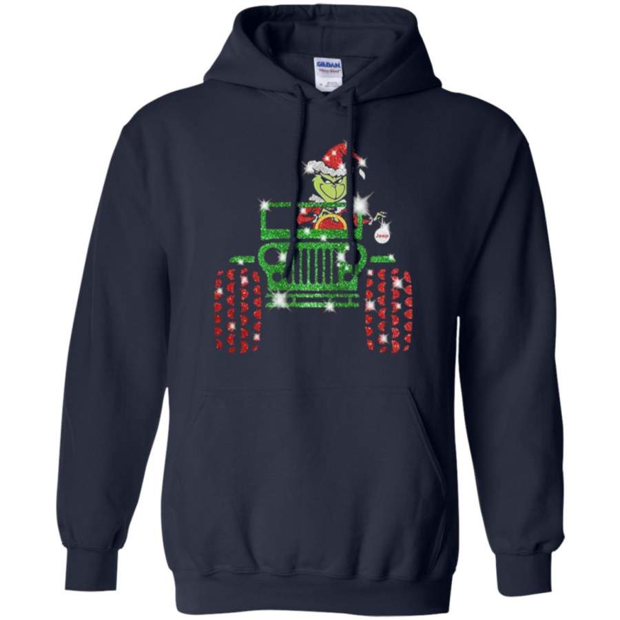 official-grinch-jeep-sparkly-glitter-hoodie-moanostore