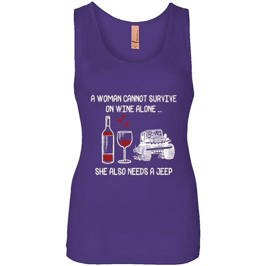 a-woman-cannot-survive-on-wine-alone-she-also-needs-a-jeep-womens-jersey-tank