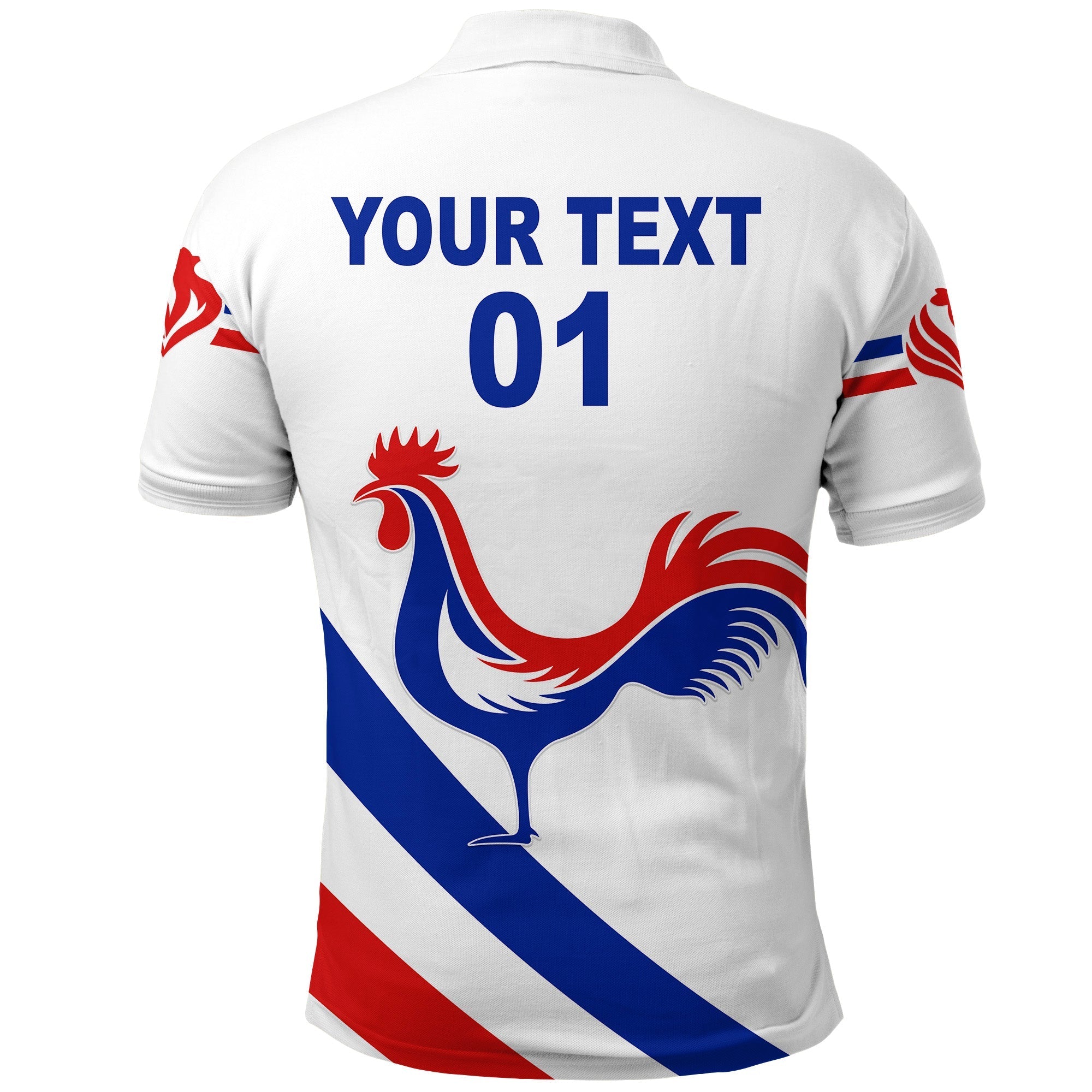 custom-personalised-france-rugby-polo-shirt-simple-style-white