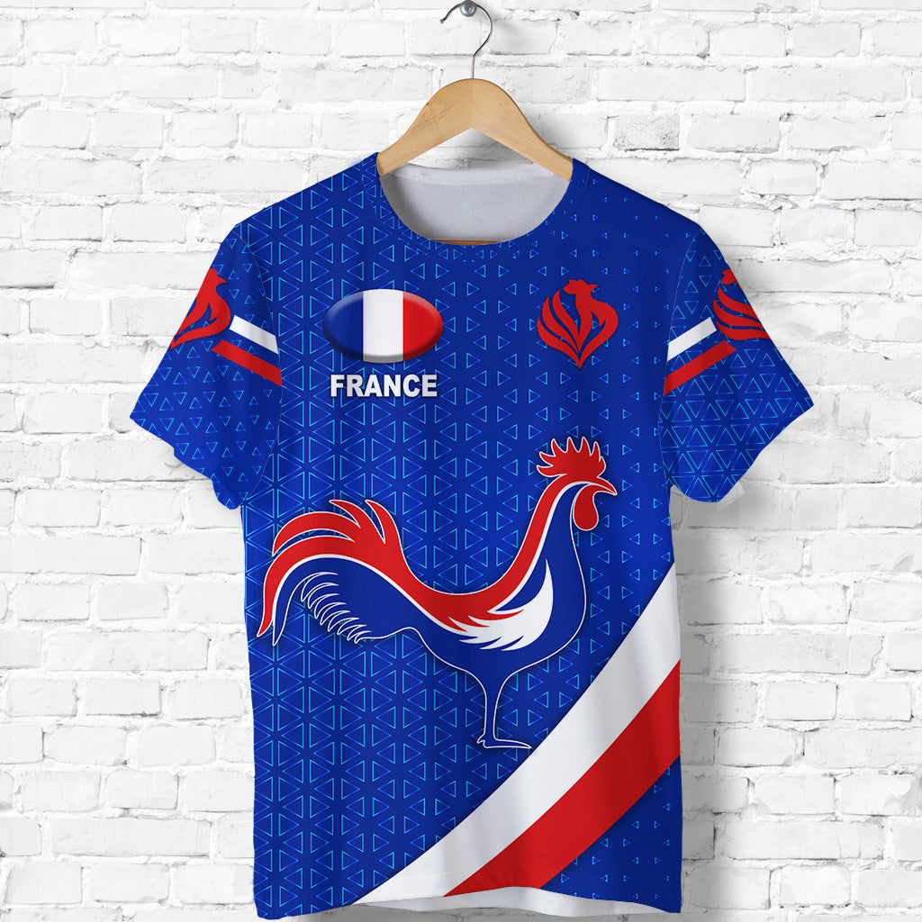 custom-personalised-france-rugby-t-shirt-rose-simple-style-blue