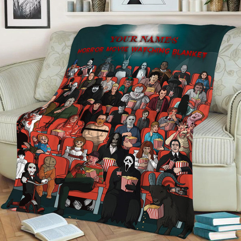 custom-personalised-halloween-premium-blanket-horror-villains-characters-no41