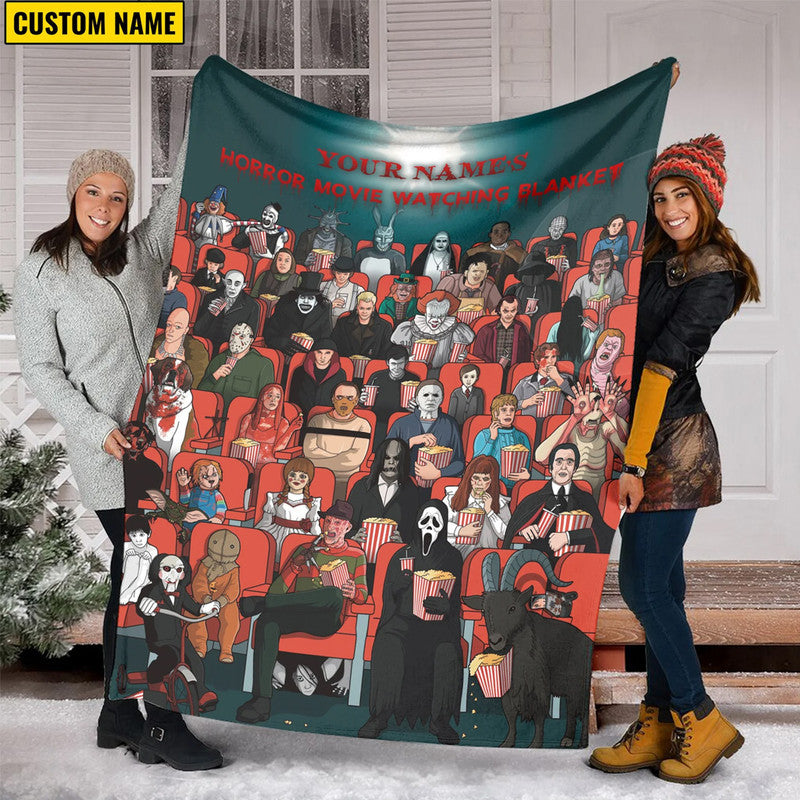 custom-personalised-halloween-premium-blanket-horror-villains-characters-no41