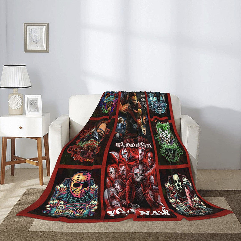 custom-personalised-halloween-premium-blanket-horror-villains-characters-no8