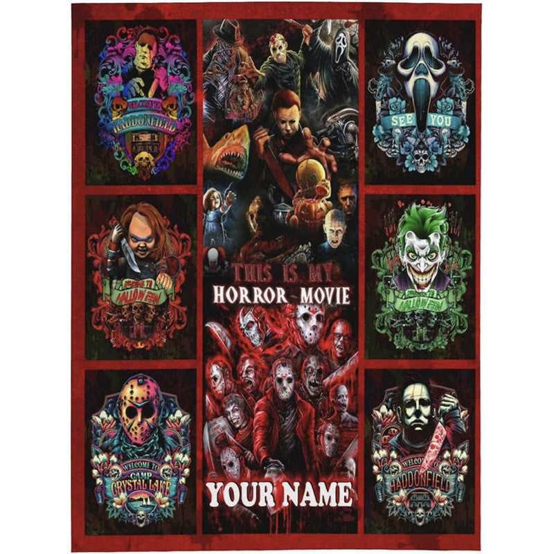 custom-personalised-halloween-premium-blanket-horror-villains-characters-no8