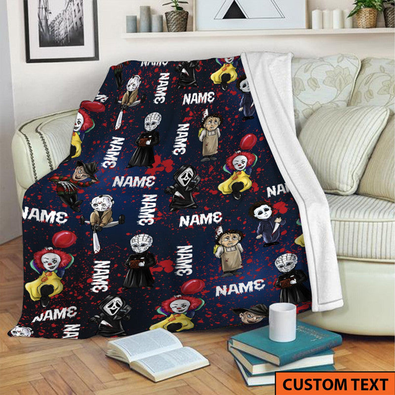 custom-personalised-halloween-premium-blanket-horror-villains-characters-no84