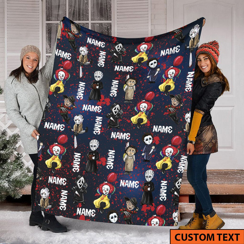 custom-personalised-halloween-premium-blanket-horror-villains-characters-no84