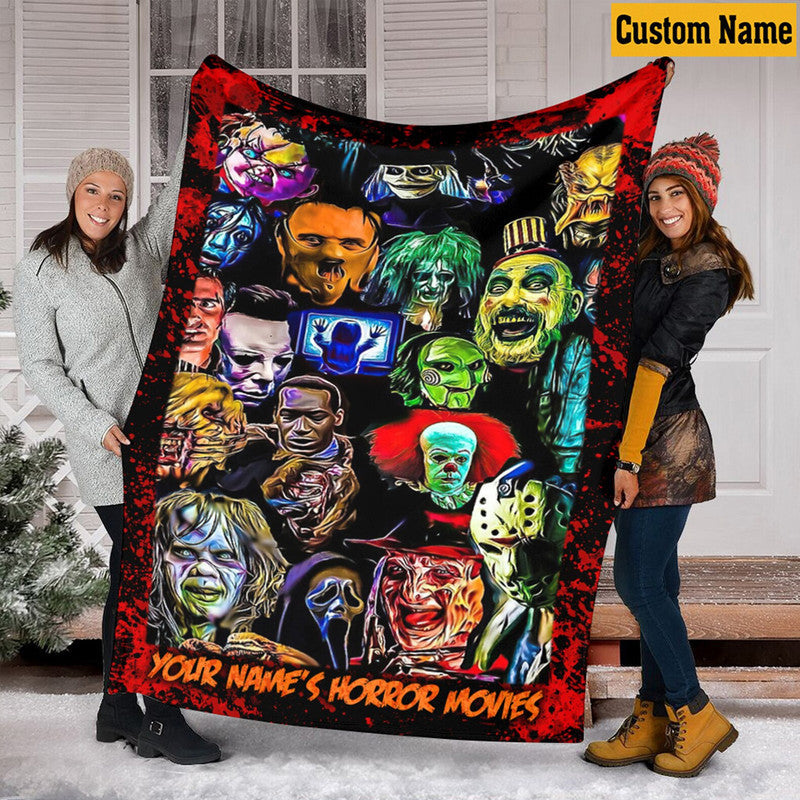 custom-personalised-halloween-premium-blanket-horror-villains-characters-no90