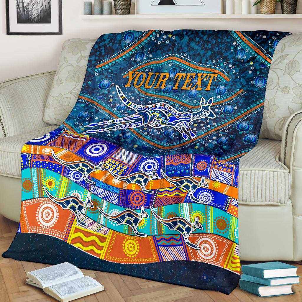 custom-text-premium-blanket-kangaroo-dreaming