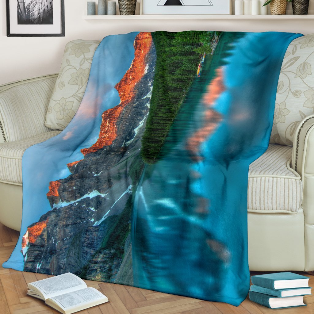 alberta-canada-lake-premium-blanket