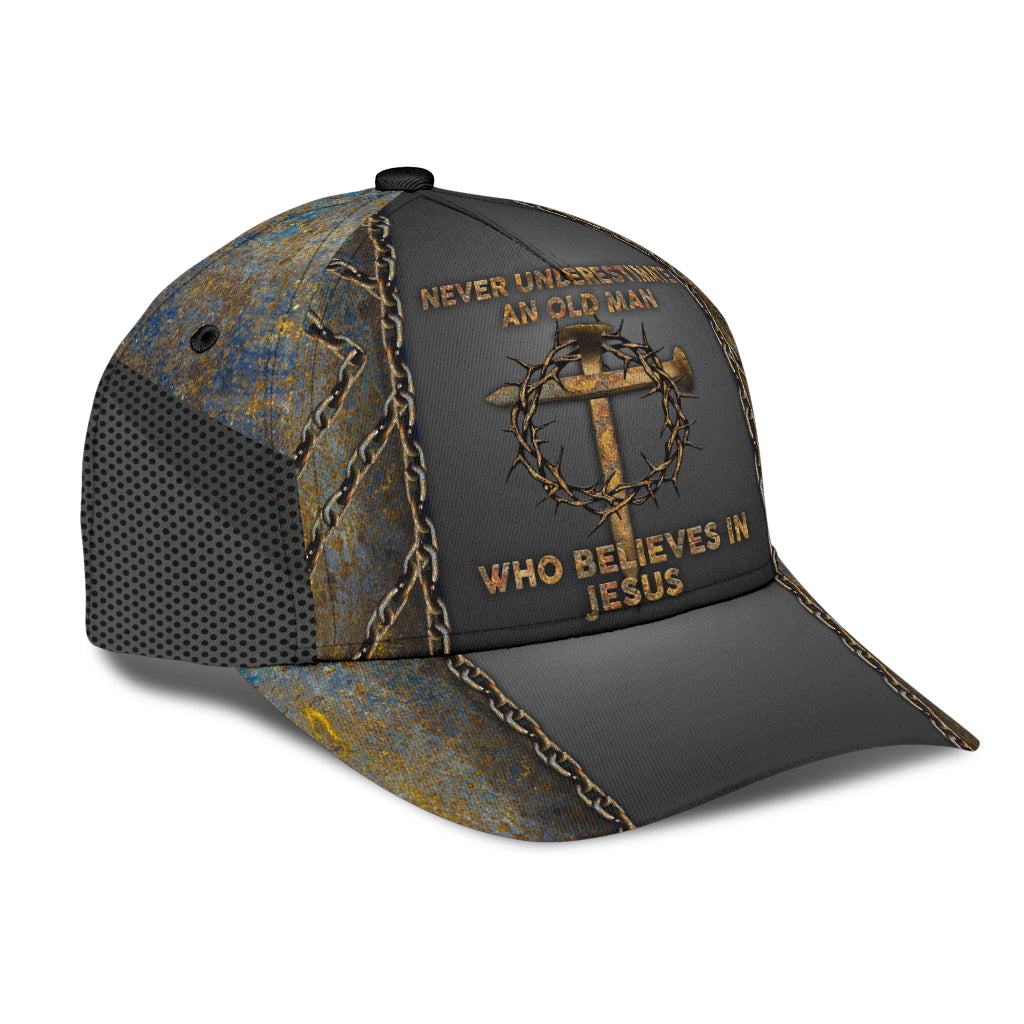 an-old-man-who-believes-in-jesus-cross-classic-cap