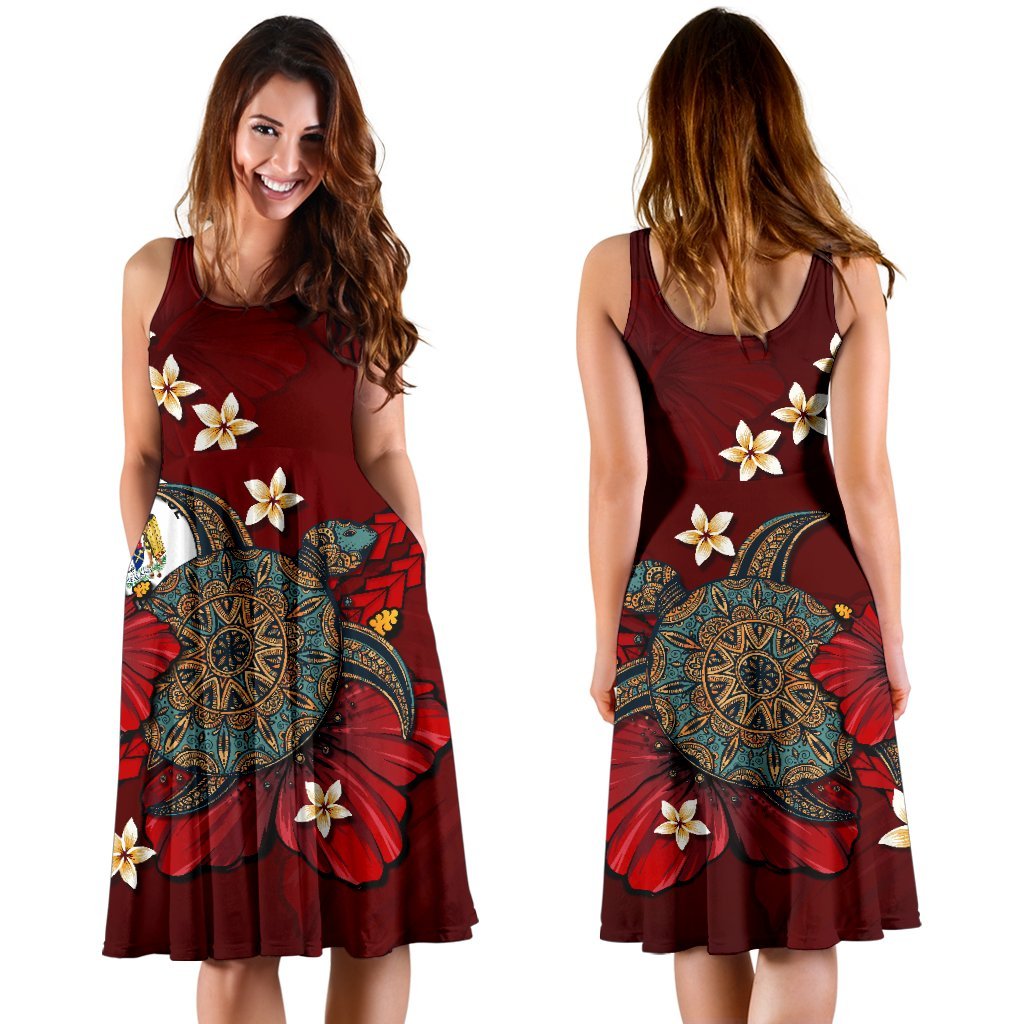 niue-dress-red-turtle-tribal