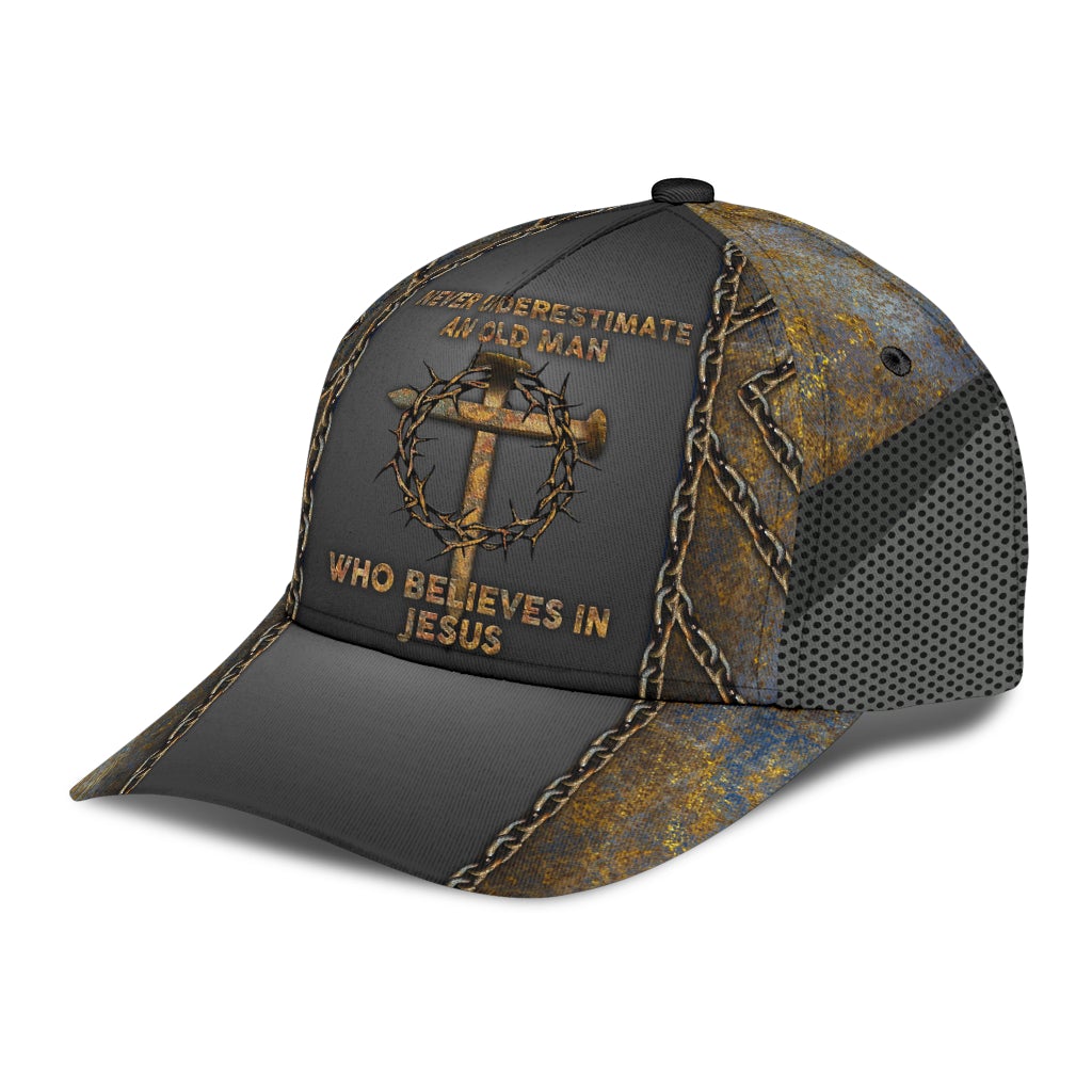 an-old-man-who-believes-in-jesus-cross-classic-cap