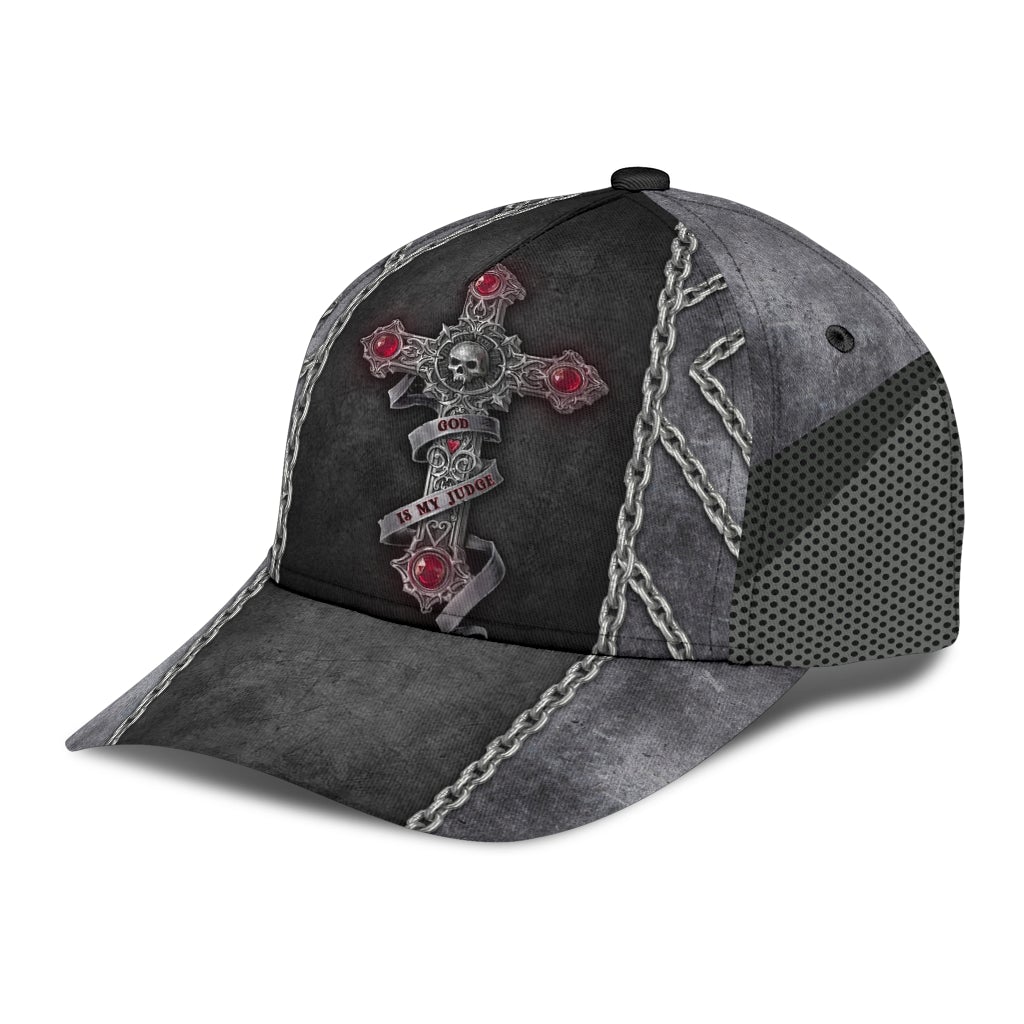 skull-god-is-my-judge-classic-cap