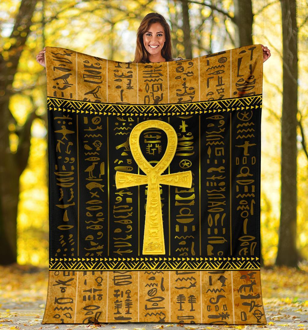 african-premium-blanket-ankh-egypt