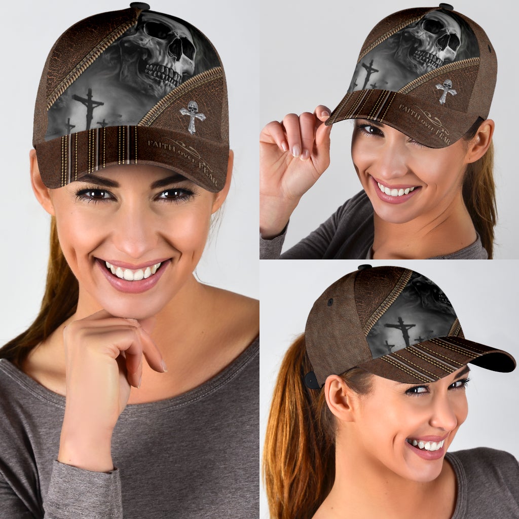 skull-faith-over-fear-classic-cap