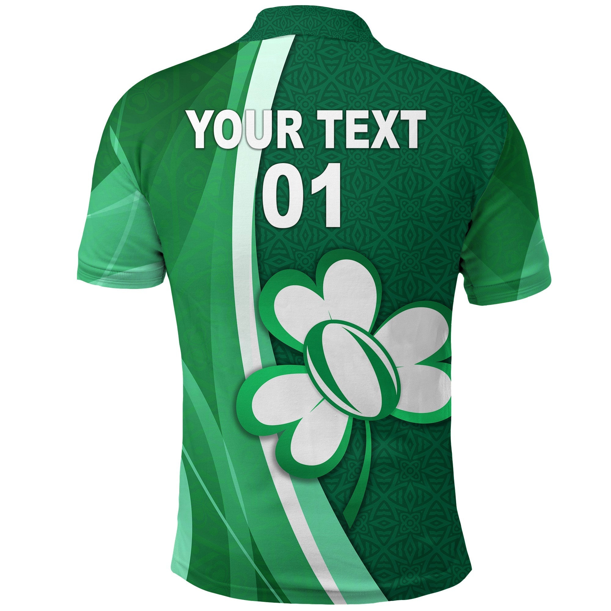 custom-personalised-ireland-rugby-polo-shirt-irish-shamrock-simple-style