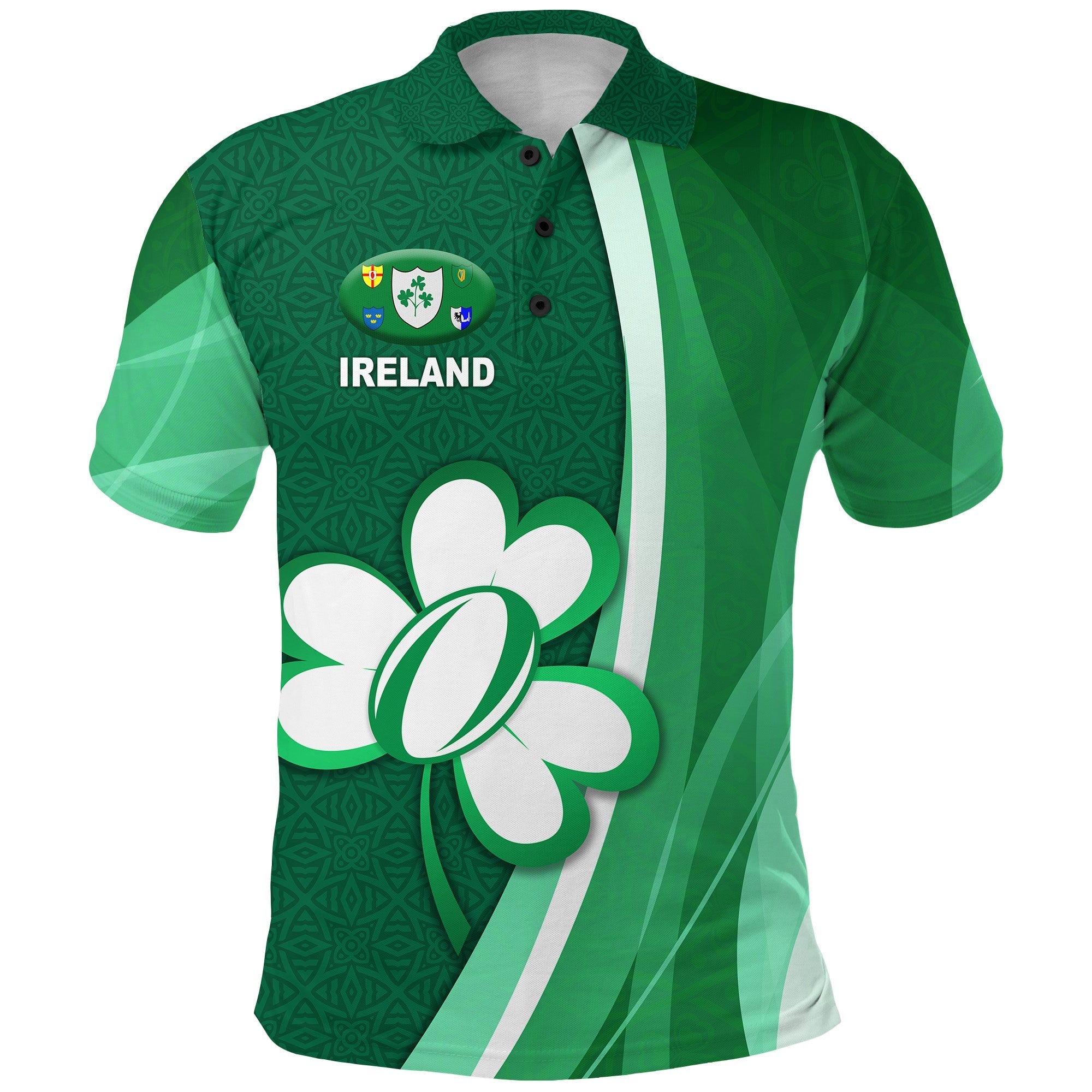 custom-personalised-ireland-rugby-polo-shirt-irish-shamrock-simple-style