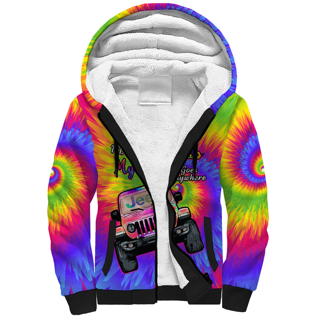 i-dont-need-map-my-jeep-goes-anywhere-sherpa-hoodie-tie-dye-special-version