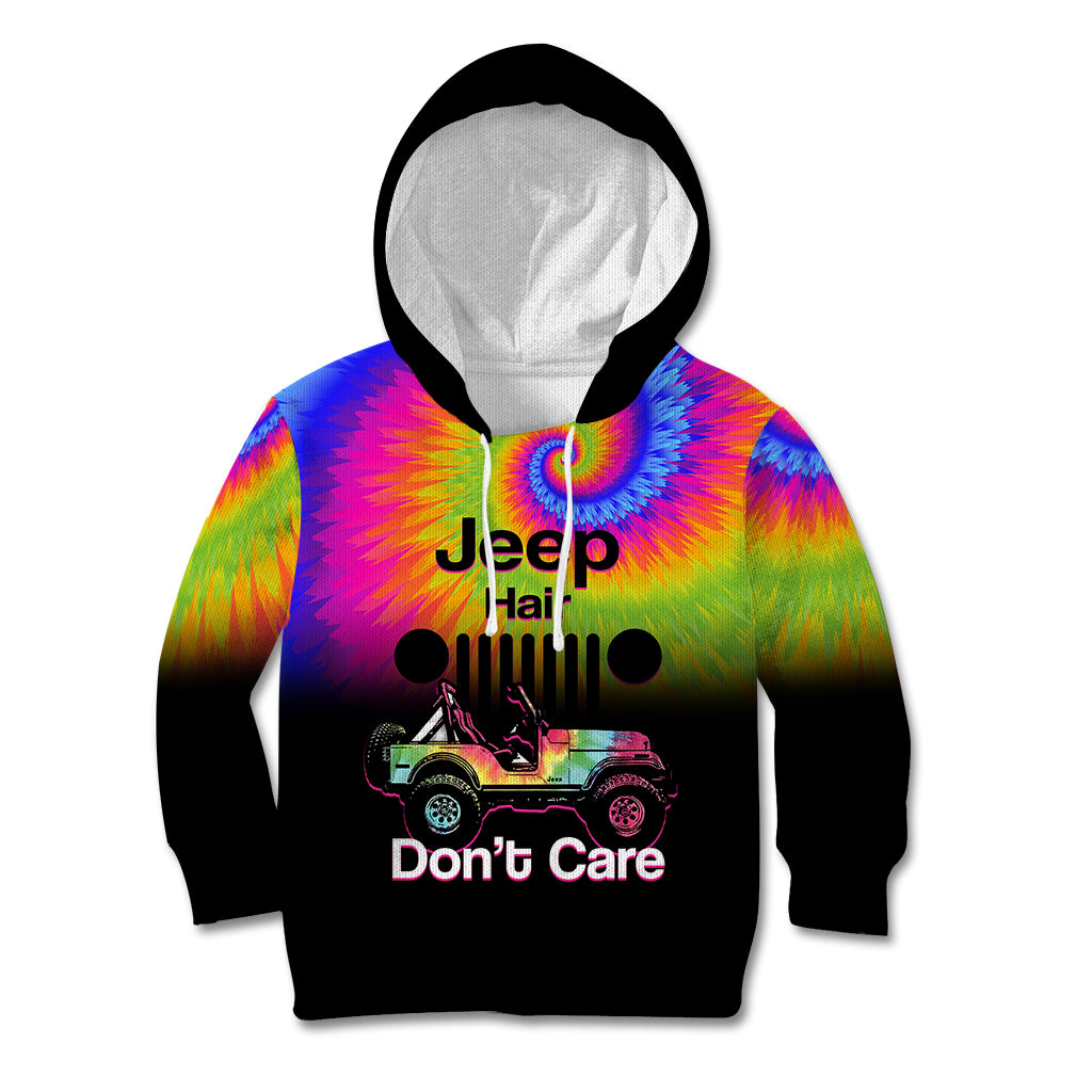 jeep-hair-dont-care-kid-hoodie-tie-dye-black-gradient-version