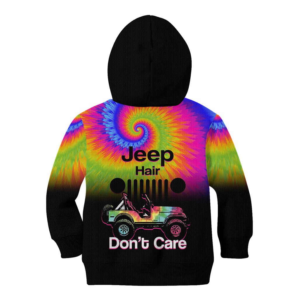 jeep-hair-dont-care-kid-hoodie-tie-dye-black-gradient-version