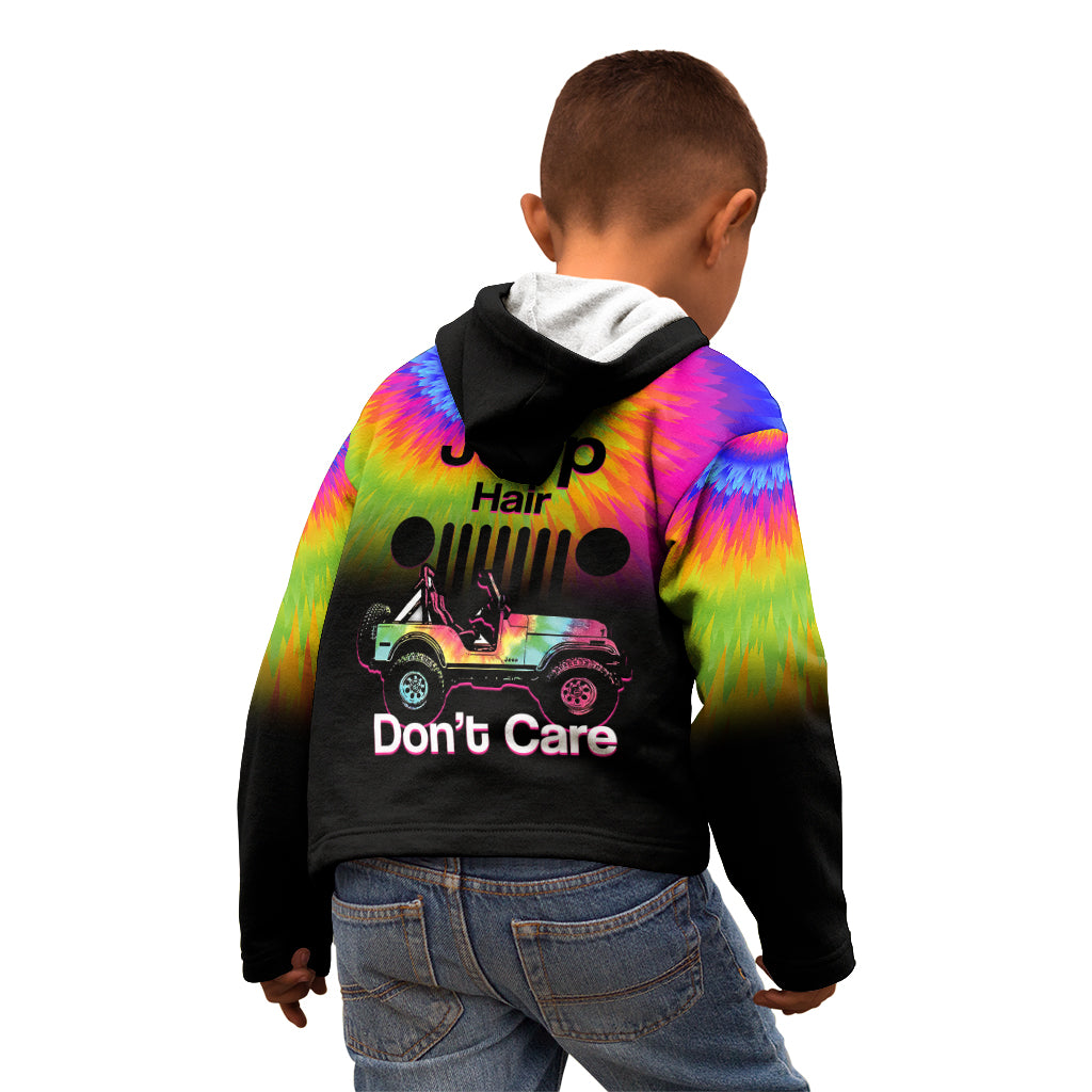 jeep-hair-dont-care-kid-hoodie-tie-dye-black-gradient-version