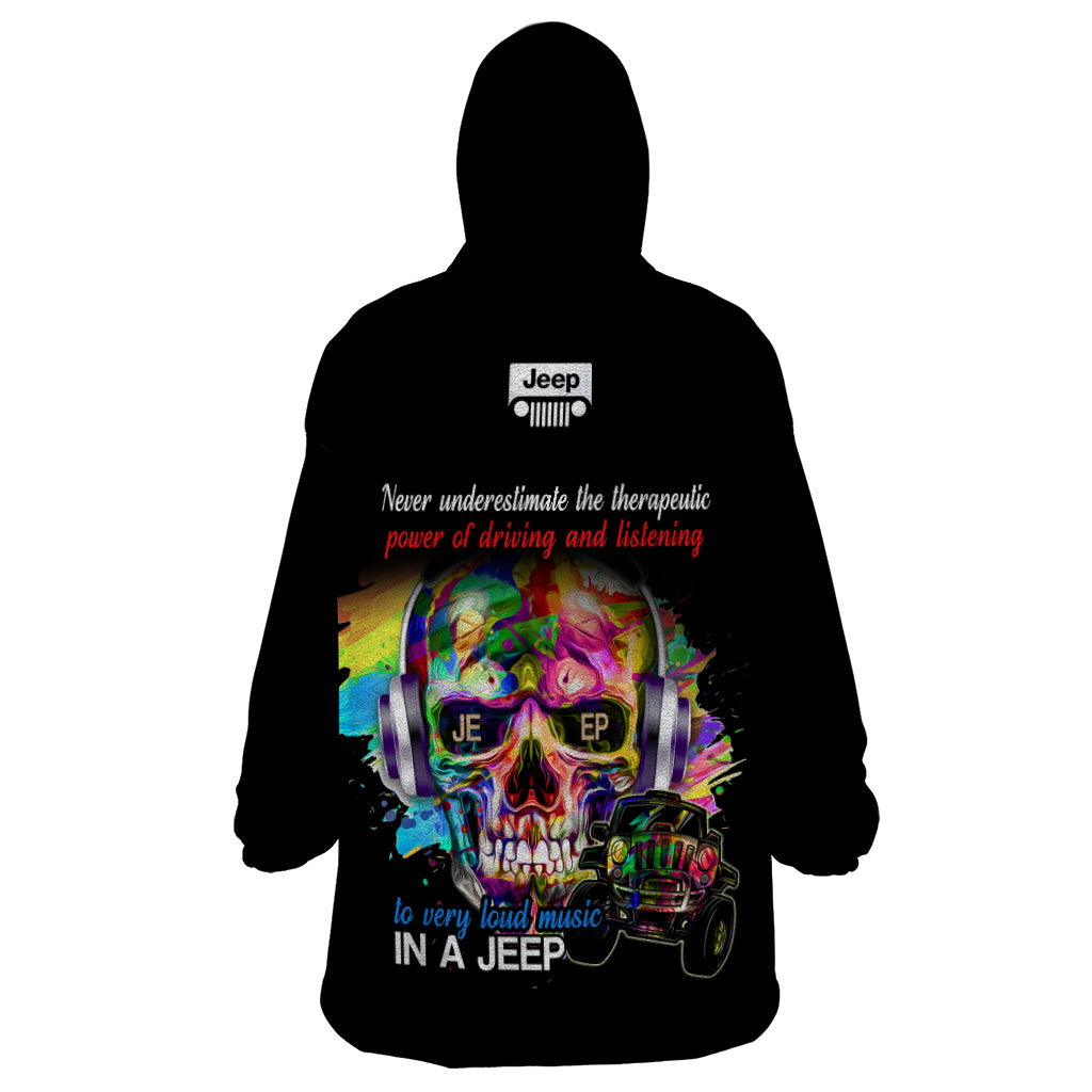 jeep-skull-color-splash-music-wearable-blanket-hoodie-black-vibes