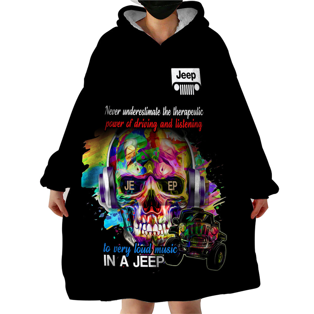 jeep-skull-color-splash-music-wearable-blanket-hoodie-black-vibes