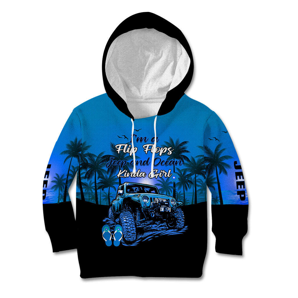 jeep-kid-hoodie-im-a-flip-flops-and-jeep-kinda-girl-blue