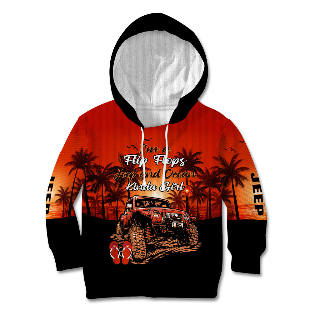 jeep-kid-hoodie-im-a-flip-flops-and-jeep-kinda-girl-red