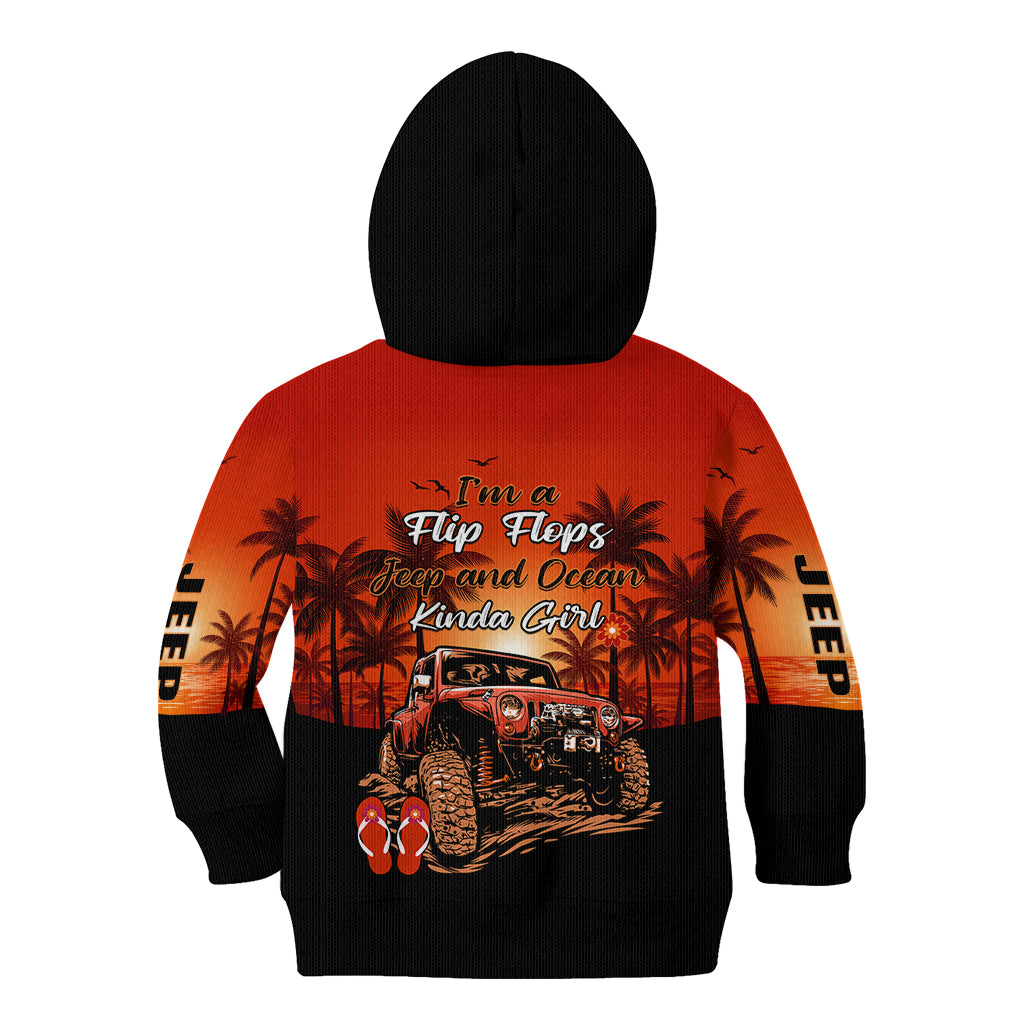 jeep-kid-hoodie-im-a-flip-flops-and-jeep-kinda-girl-red