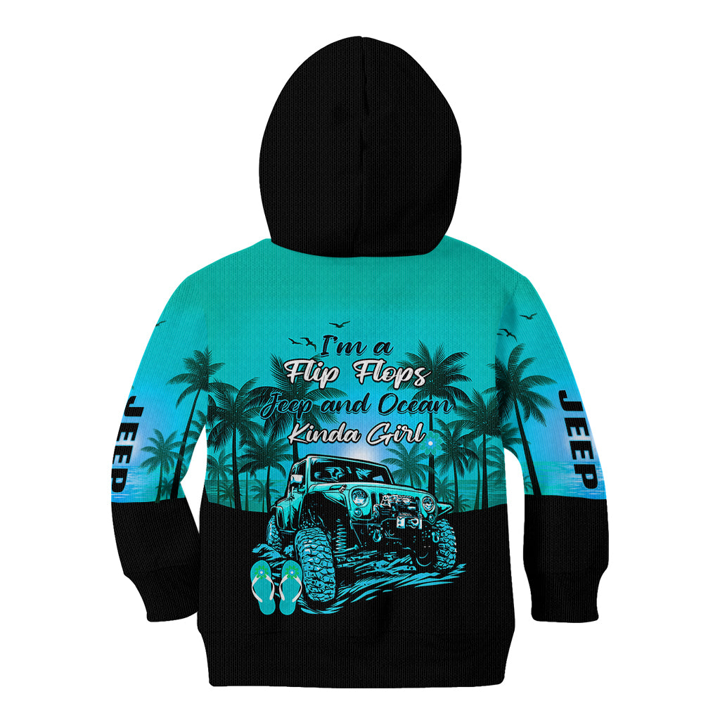 jeep-kid-hoodie-womens-im-a-flip-flops-and-jeep-kinda-girl-turquoise