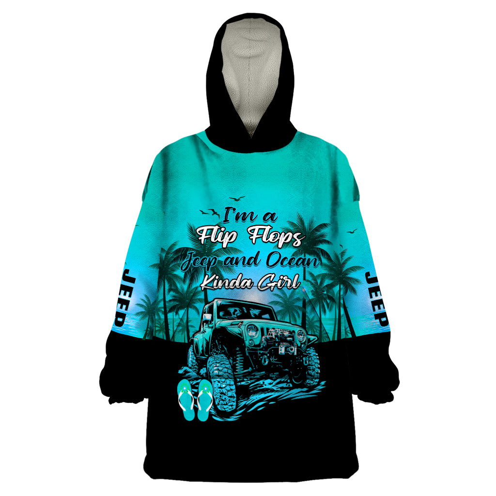 jeep-wearable-blanket-hoodie-womens-im-a-flip-flops-and-jeep-kinda-girl-turquoise