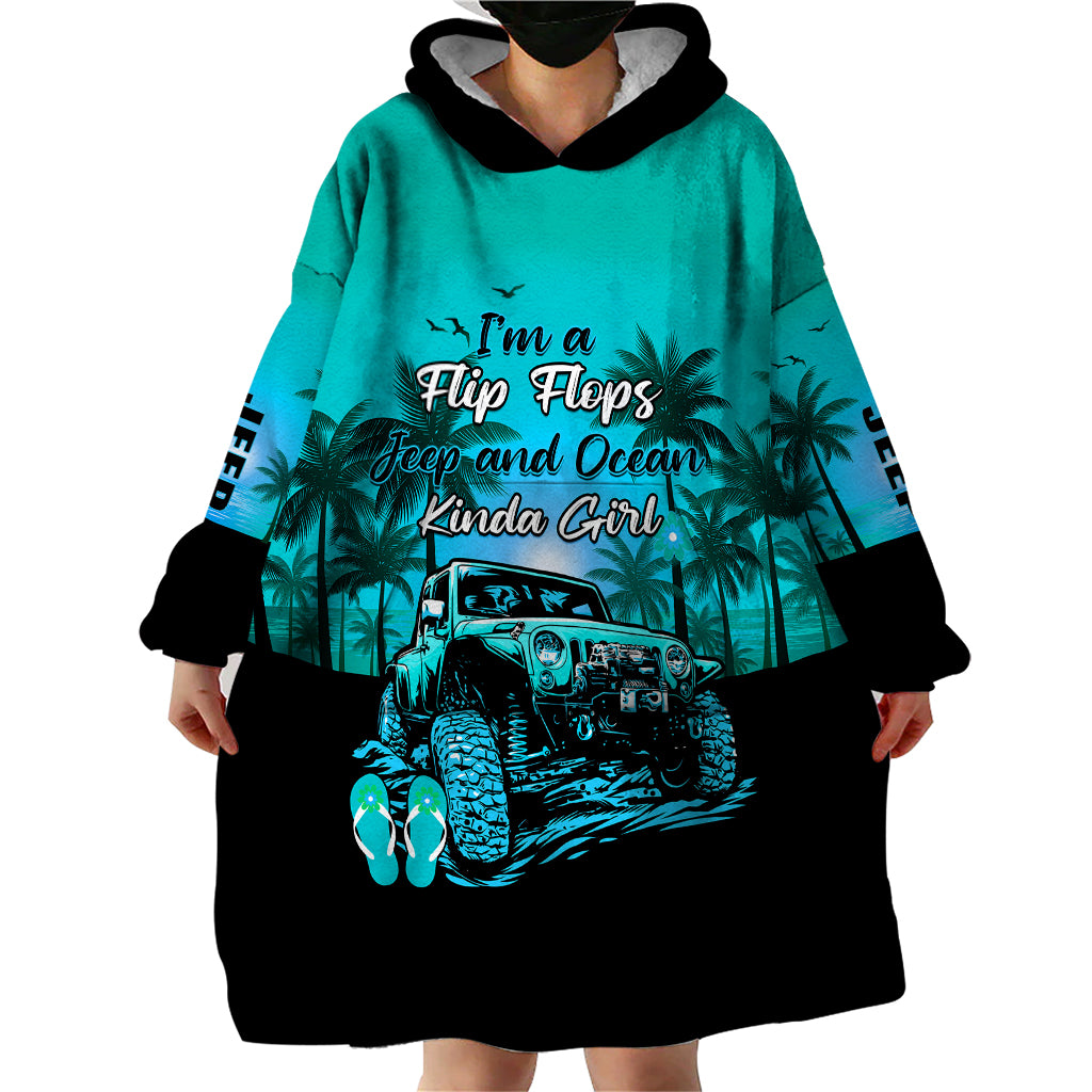 jeep-wearable-blanket-hoodie-womens-im-a-flip-flops-and-jeep-kinda-girl-turquoise