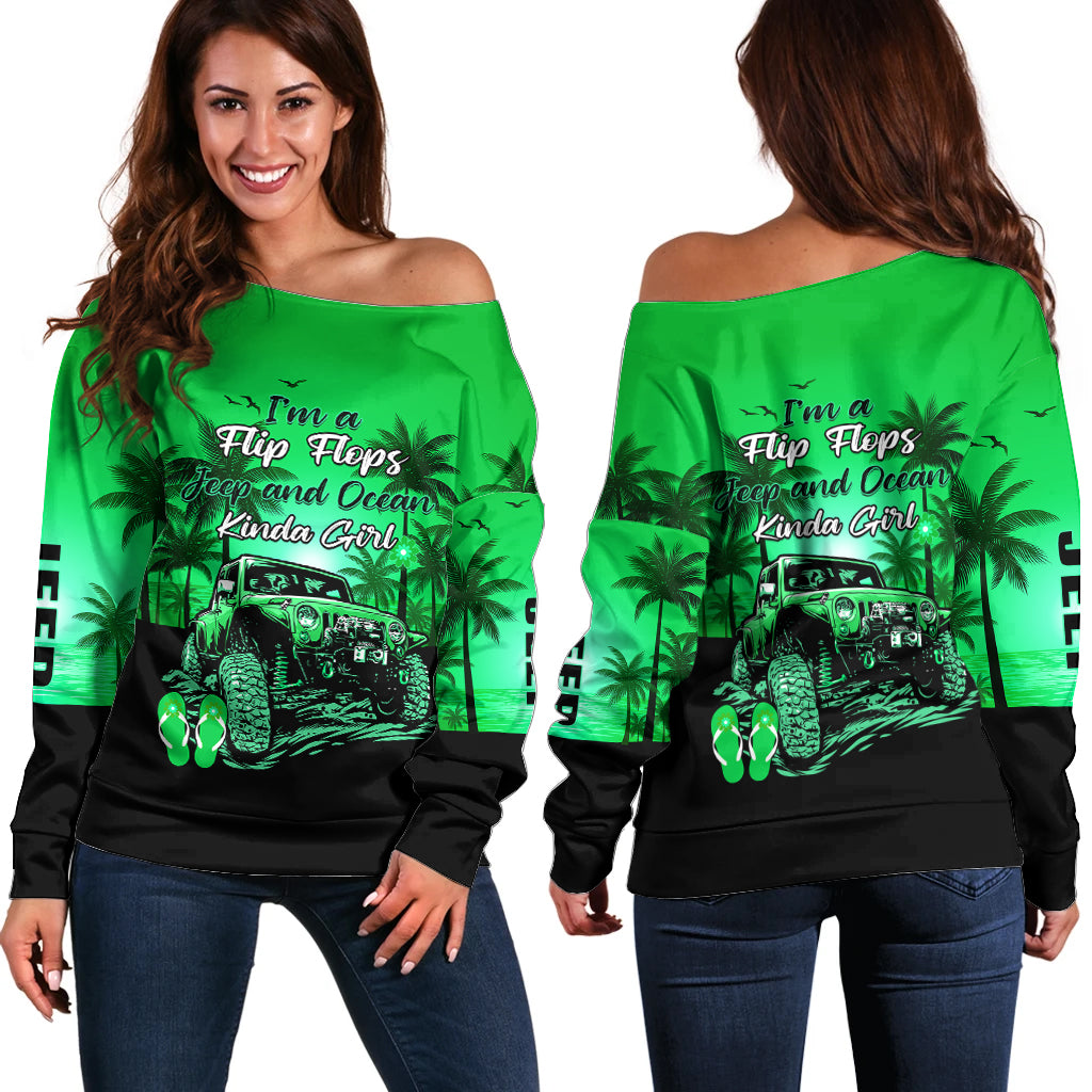 jeep-off-shoulder-sweater-im-a-flip-flops-and-jeep-kinda-girl-green